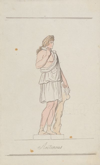 Antínoo no papel de Aristeu de Thomas Rowlandson