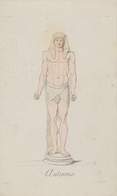 Antínoo como Osíris de Thomas Rowlandson