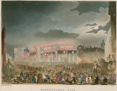 Feira de Bartolomeu de Thomas Rowlandson