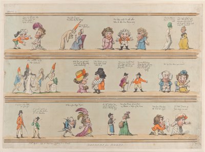Borders for Rooms, Placa 4, 1º de abril de 1799., 1º de abril de 1799. de Thomas Rowlandson