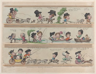Borders for Rooms & Screens, Placa 7, 10 de maio de 1799., 10 de maio de 1799. de Thomas Rowlandson