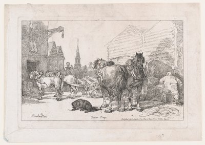 Brewers Drays, de A New Book of Horses and Carriages, 1784., 1784. de Thomas Rowlandson