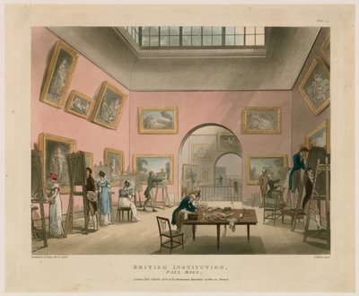 Instituição britânica, Pall Mall de Thomas Rowlandson