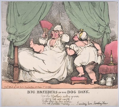 Criadores de insetos nos dias de cão, 4 de abril de 1812., 4 de abril de 1812. de Thomas Rowlandson