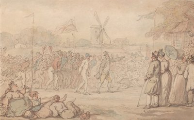 A Corrida de Rally do Capitão Barclay - A Chegada de Thomas Rowlandson