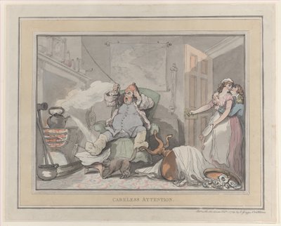 Atenção Descuidada, 1º de fevereiro de 1789., 1º de fevereiro de 1789. de Thomas Rowlandson