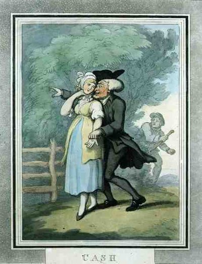 Cash, pub. por Rudolph Ackermann de Thomas Rowlandson