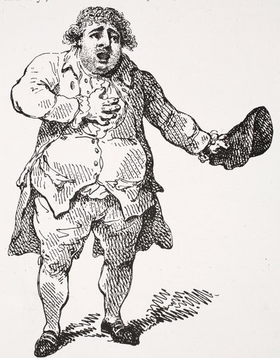 Charles James Fox como Demóstenes, ilustração da "História da Nação Britânica" de Hutchinson, c.1923 de Thomas Rowlandson