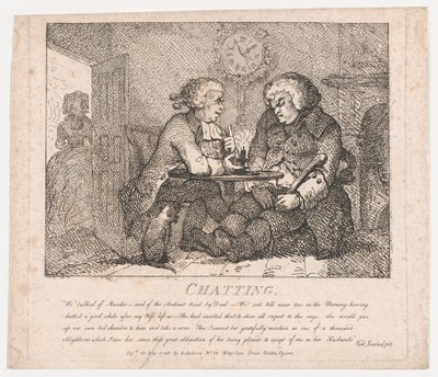Conversando com as belezas pitorescas de Boswell, Primeira Parte, 30 de maio de 1786., 30 de maio de 1786. de Thomas Rowlandson