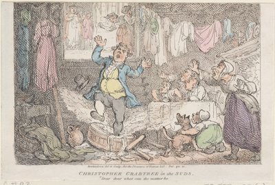 Christopher Crabtree in the Suds: Querido, querido, qual pode ser o problema, 1807., 1807. de Thomas Rowlandson