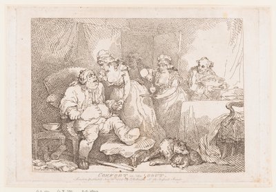 Alívio da gota de Thomas Rowlandson