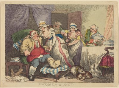 Alívio da gota de Thomas Rowlandson