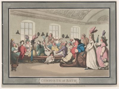 Comforts of Bath, Placa 11, 6 de janeiro de 1798., 6 de janeiro de 1798. de Thomas Rowlandson