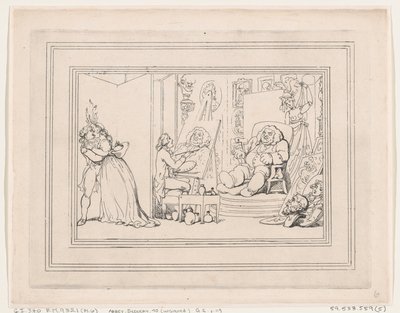 Comforts of Bath, Placa 6, 6 de janeiro de 1798., 6 de janeiro de 1798. de Thomas Rowlandson