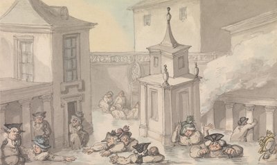 Confortos de Bath: A Cidade de Bath de Thomas Rowlandson