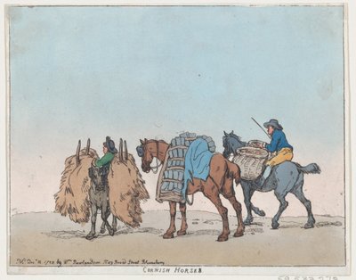 Cavalos da Cornualha, 29 de dezembro de 1788., 29 de dezembro de 1788. de Thomas Rowlandson