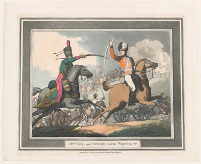 Cut Six e Sword Arm Protect, 1º de setembro de 1798., 1º de setembro de 1798. de Thomas Rowlandson