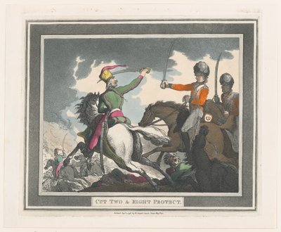 Cut Two & Right Protect, 1º de setembro de 1798., 1º de setembro de 1798. de Thomas Rowlandson