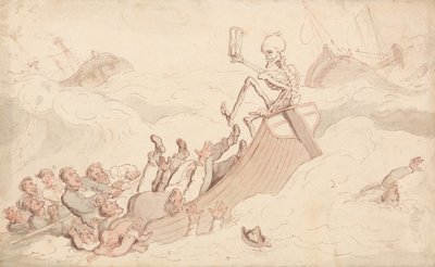 A Morte Tornou-se Piloto de Thomas Rowlandson