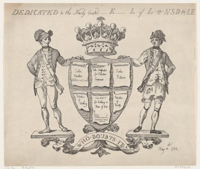 Dedicado ao recém-criado E-l de L-nsd-le, 11 de maio de 1784., 11 de maio de 1784. de Thomas Rowlandson