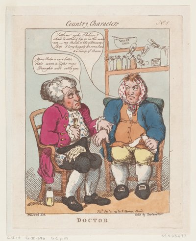 Doutor, 10 de setembro de 1799., 10 de setembro de 1799. de Thomas Rowlandson