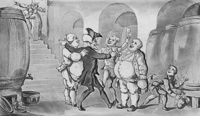 Doutor Sintaxe Livre da Adega, 1817 de Thomas Rowlandson