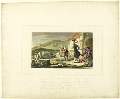 Doctor Syntax Meditando nas Pedras do Túmulo, de The Tour of Doctor Syntax de Thomas Rowlandson