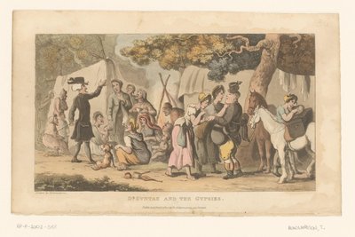 O Doutor Syntax num campo de ciganos de Thomas Rowlandson