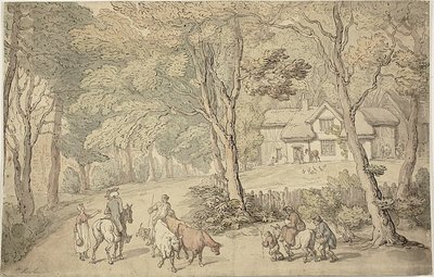 Doutor Sintaxe na Estrada de Thomas Rowlandson