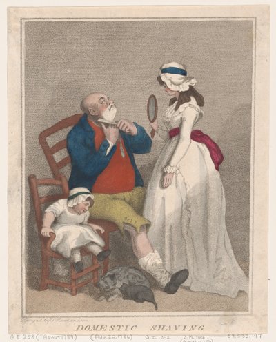 Barbear doméstico, 21 de agosto de 1786., 21 de agosto de 1786. de Thomas Rowlandson