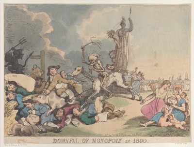 Queda do Monopólio em 1800, 14 de agosto de 1800., 14 de agosto de 1800. de Thomas Rowlandson