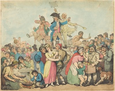 Dr. Botherum, o Mountebank de Thomas Rowlandson