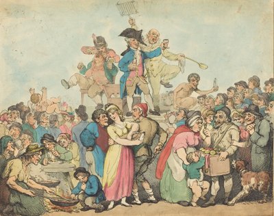 Dr. Botherum, o Mountebank, 1800. de Thomas Rowlandson