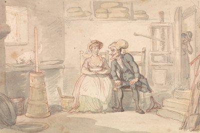 Dr Syntax & Dairymaid de Thomas Rowlandson