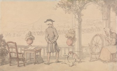O Dr. Syntax a divagar de Thomas Rowlandson