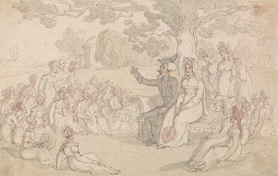 O Dr. Syntax visita um colégio interno para jovens senhoras de Thomas Rowlandson