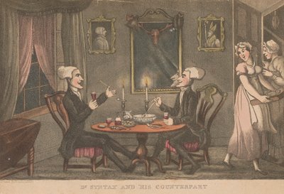 O Dr. Sintaxe e a sua Contrapartida de Thomas Rowlandson
