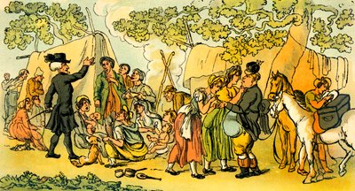 "Dr. Sintaxe e os ciganos de Thomas Rowlandson