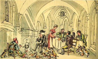 "Dr. Syntax e o super-antigo caçador de raposas de Thomas Rowlandson
