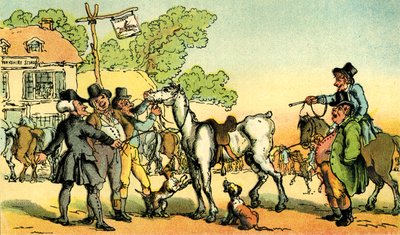 O Dr. Syntax vende Grizzle. de Thomas Rowlandson