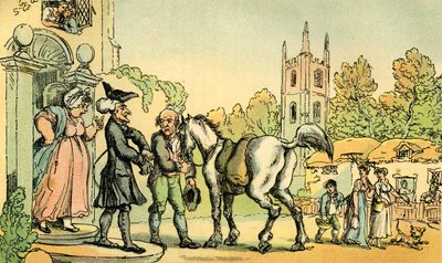"O Dr. Sintaxe a partir da sua viagem aos Lagos de Thomas Rowlandson