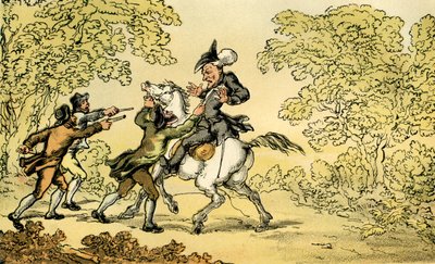 &39;Dr. Sintaxe parado por salteadores&39; de Thomas Rowlandson