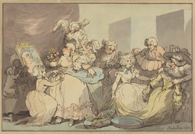 Como se vestir para um aniversário de Thomas Rowlandson