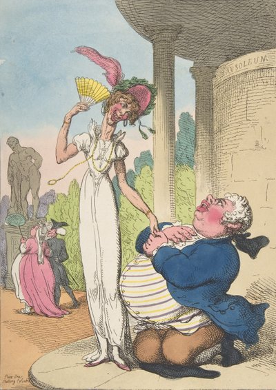 Dropsy Cortejo Consumo, 25 de outubro de 1810., 25 de outubro de 1810. de Thomas Rowlandson