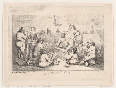 Academia Holandesa, março de 1792., março de 1792. de Thomas Rowlandson