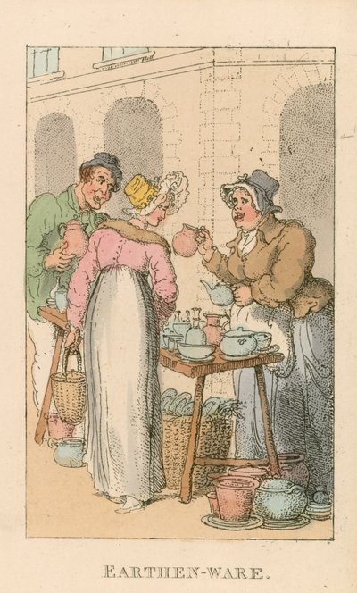 Louça de barro de Thomas Rowlandson