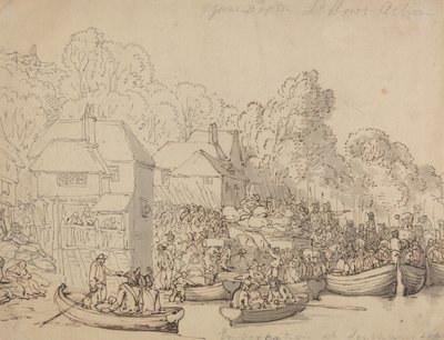 Embarque em Southampton, 20 de junho de 1794 (Versão A) de Thomas Rowlandson