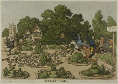 Vigário Enfurecido, de Misérias da Vida Humana de Thomas Rowlandson