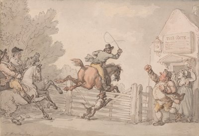 Fugir ao portagem de Thomas Rowlandson
