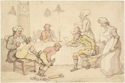 «Noite» ou «O Homem Sensível» de Thomas Rowlandson